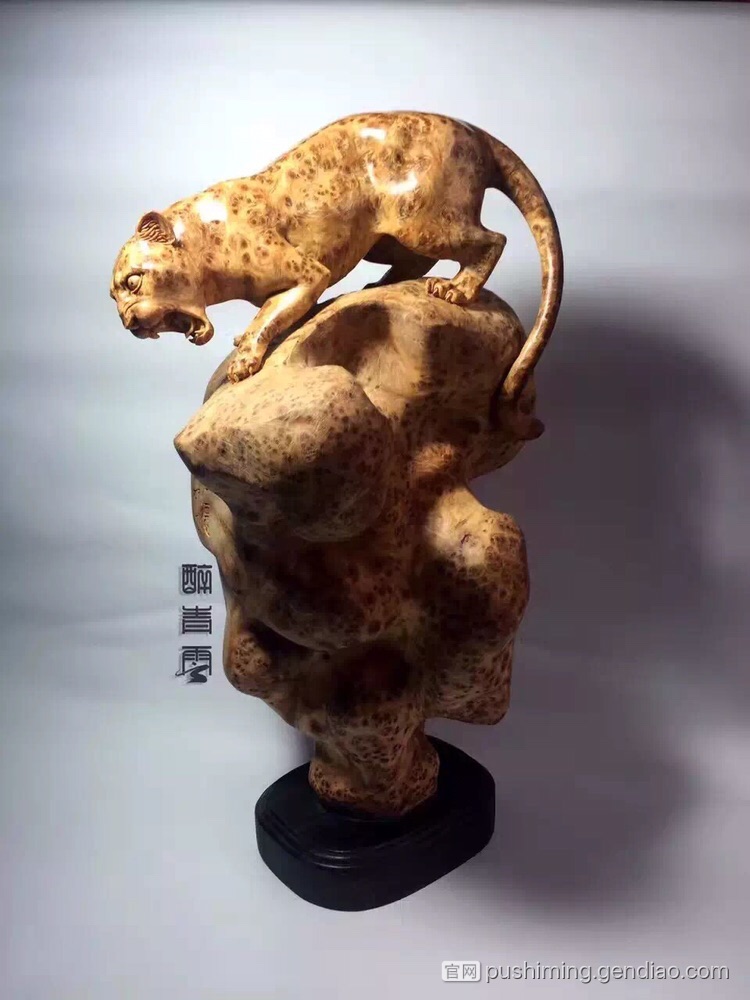一组精美的豹子雕刻作品欣赏