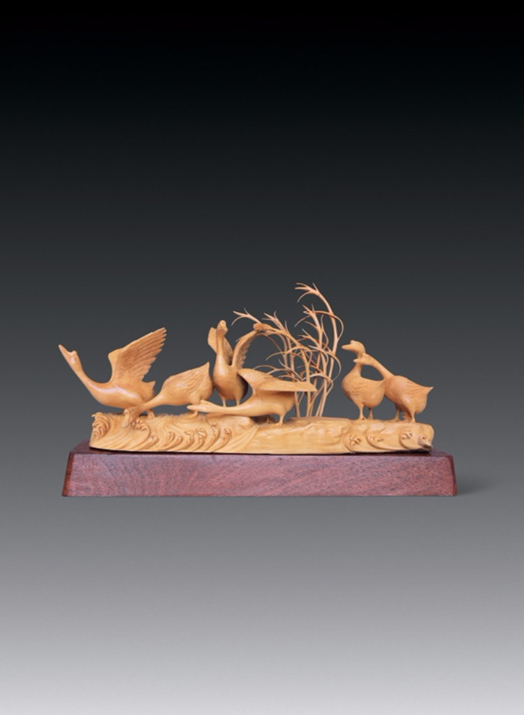 百件木雕(竹编)大师作品——王笃纯作品《水乡即景》 百件木雕(竹编)大师作品——王笃纯作品《水乡即景》