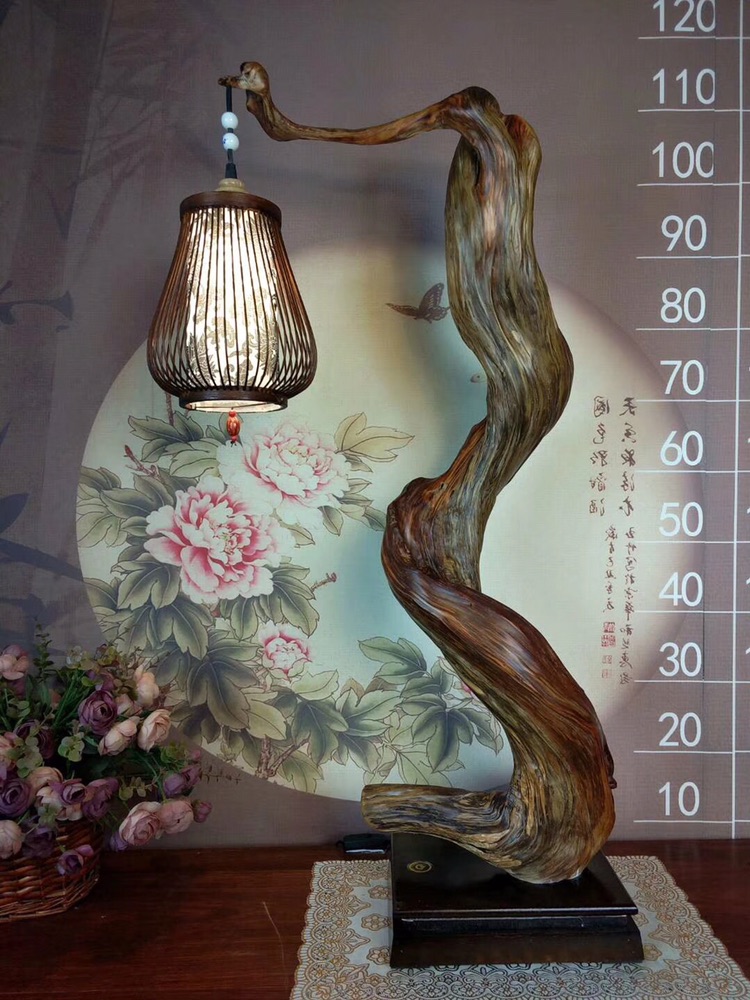 新完工崖柏台灯欣赏