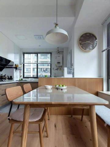 89平现代木色三室，小空间的双卫设计值得参考#家居装修#