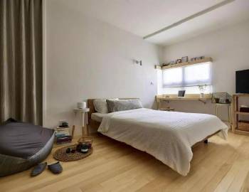 100平的日式风二居室，在极简的基础上，加入温馨质感 #家居装修#