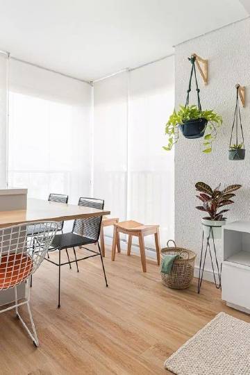 38㎡小公寓，薄荷绿+木质材料，清新美丽~ #家居装修#